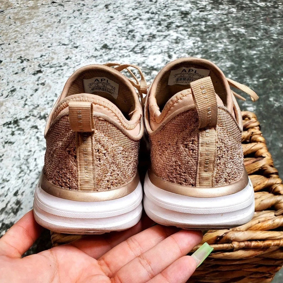 APL TechLoom Phantom Pink Knit Women's Shoes Size: 8 - Picture 7 of 12